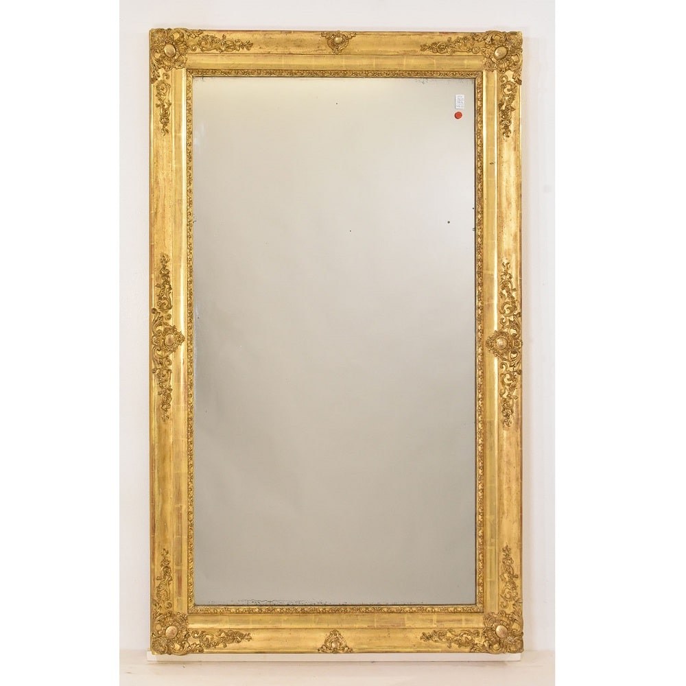 SPR177 1 antique gilt mirror antic gold leaf mirror XIX century.jpg